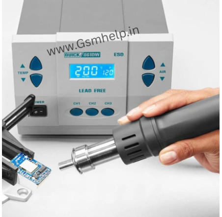 Quick 861DW+ Lead Free Hot Air SMD Rework Station With Heat Changing Channels