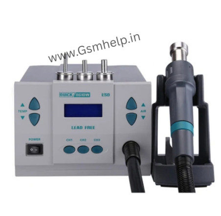 Quick 861DW+ Lead Free Hot Air SMD Rework Station With Heat Changing Channels