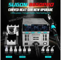 Sugon 8650 Pro Curve Edition Intelligent Digital Hot Air Gun BGA Desoldering Rework Station - 1300W