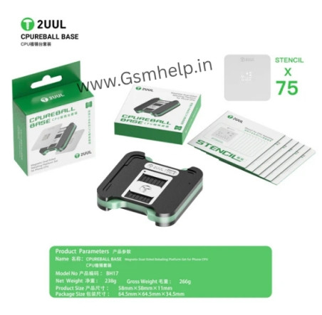 2UUL BH17 CPU REBALL BASE Magnetic Dual-Sided Reballing Platform Set