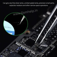 Gizmo TW15 Tweezer High Precision Long Tip Sharp Tweezer Stainless Steel Straight Tweezer 2Pcs/Set