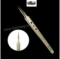 Gizmo TW15 Tweezer High Precision Long Tip Sharp Tweezer Stainless Steel Straight Tweezer 2Pcs/Set