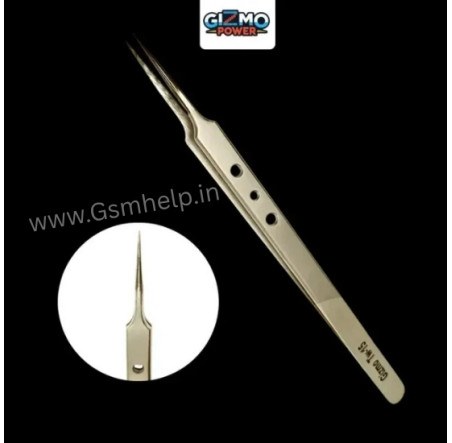 Gizmo TW15 Tweezer High Precision Long Tip Sharp Tweezer Stainless Steel Straight Tweezer 2Pcs/Set
