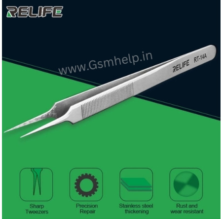 Relife RT-14A Precision Anti-Static Tweezer For PCB Motherboard Repair