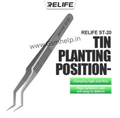 Relife ST-20 Stainless Steel Tweezer Precision Chip Placement Tin Positioning