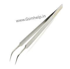 SUNSHINE ST-14S HIGH STRENGTH METAL PROFESSIONAL CURVED TIP TWEEZER