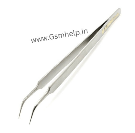 SUNSHINE ST-14S HIGH STRENGTH METAL PROFESSIONAL CURVED TIP TWEEZER